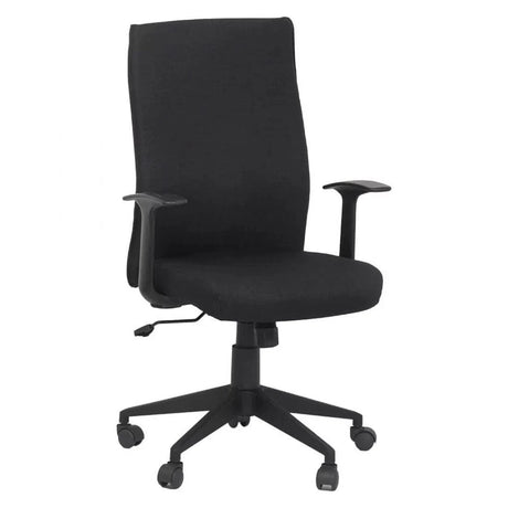 Scaun birou stofa compact mecanism balans OFF707 Vicenza Studio NEGRU