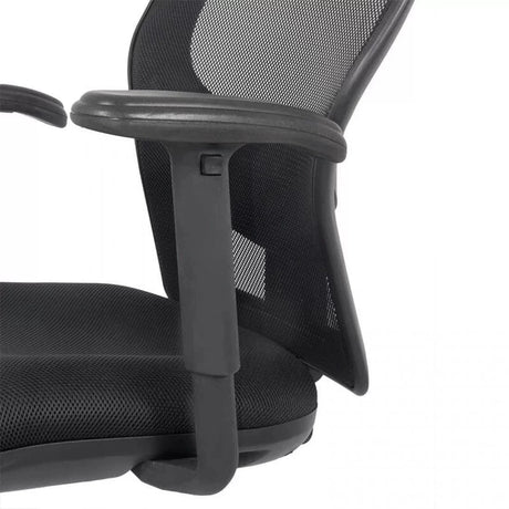 Scaun birou stofa sezut buretat spatar plasa brate 2D OFF989 Aero Organix NEGRU