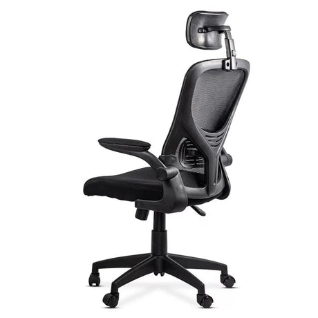 Scaun birou stofa sezut buretat spatar plasa brate rabatabile OFF635 Aero Biz NEGRU