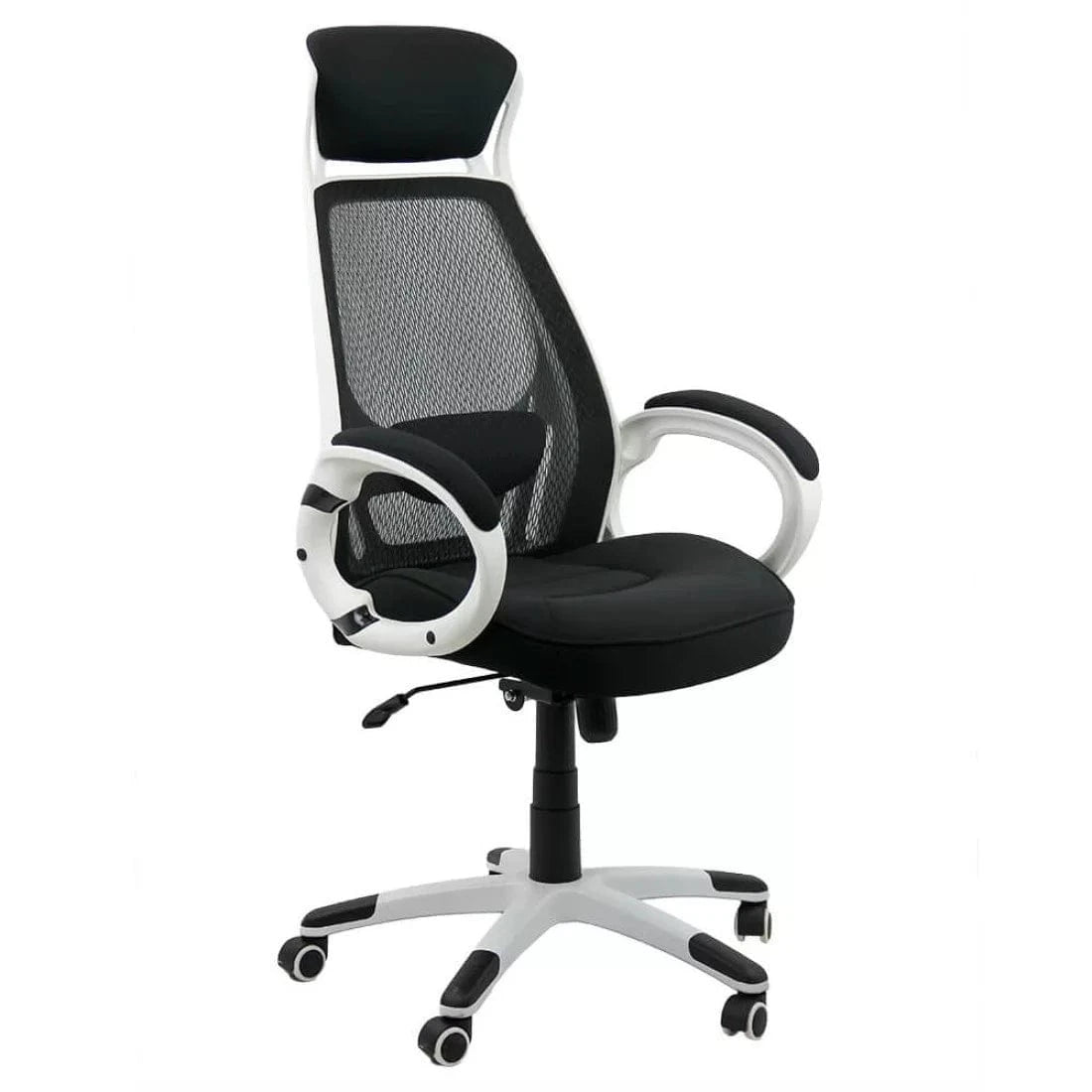 Scaun birou stofa sezut buretat spatar plasa mecanism balans OFF912 Aero Max NEGRU
