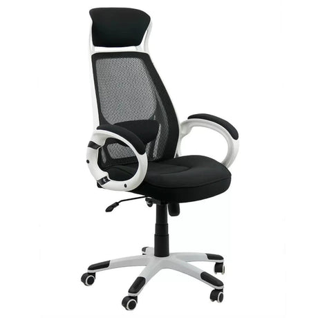 Scaun birou stofa sezut buretat spatar plasa mecanism balans OFF912 Aero Max NEGRU