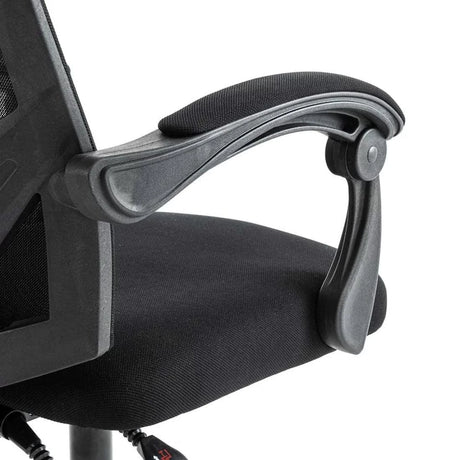 Scaun birou stofa sezut buretat spatar plasa OFF434 Arrow NEGRU