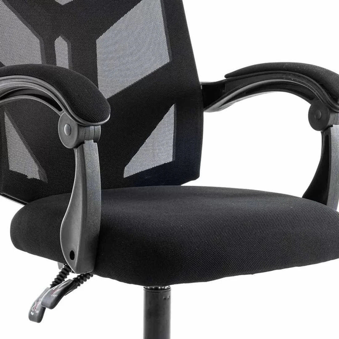 Scaun birou stofa sezut buretat spatar plasa OFF434 Arrow NEGRU