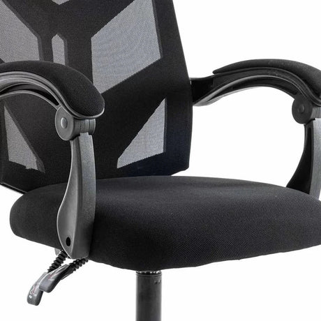 Scaun birou stofa sezut buretat spatar plasa OFF434 Arrow NEGRU