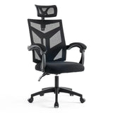 Scaun birou stofa sezut buretat spatar plasa OFF434 Arrow NEGRU
