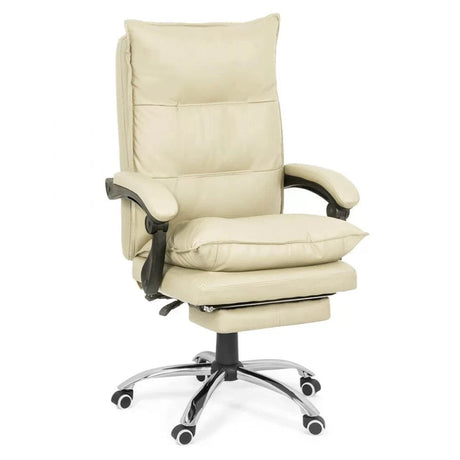 Scaun de birou extensibil reclinabil 135 grade piele OFF419 Ocean Sail CREM