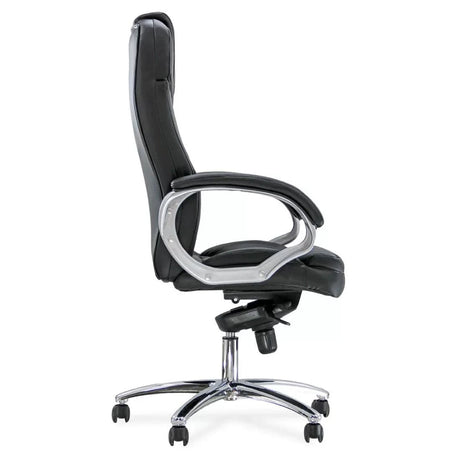 Scaun directorial piele mecanism balans multiblock OFF5850 Summit NEGRU
