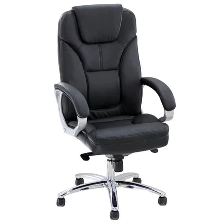 Scaun directorial piele mecanism balans multiblock OFF5850 Summit NEGRU