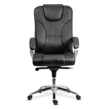 Scaun executiv piele naturala mecanism balans multiblock OFF5860 Genuine NEGRU