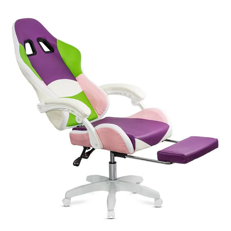Scaun gaming multicolor piele rabatabil led RGB OFF298 Anime