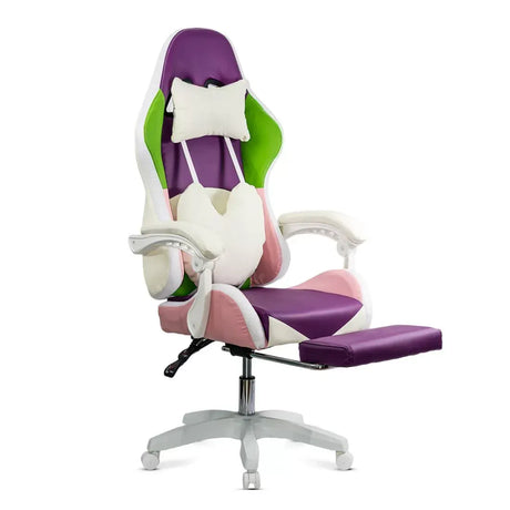 Scaun gaming multicolor piele rabatabil led RGB OFF298 Anime