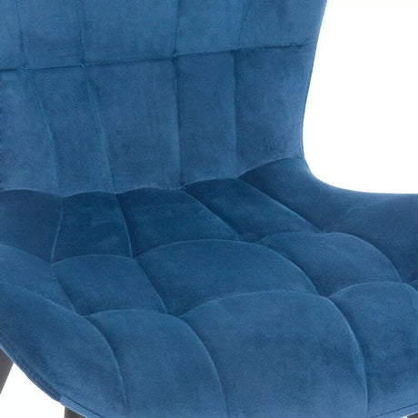 Scaun bucatarie stofa albastru cadru antracit BUC247 Chateau Azul