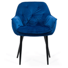 Scaune de bucatarie Scaun catifea albastru picioare metal BUC257 Estate BUC257ASEDP2023 eDepot