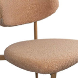 Scaun dining stofa buretat cadru metalic natur BUC283 Cushy