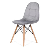 Scaun living catifea buretat cadru lemn fag BUC232V Mellow
