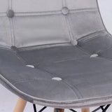 Scaun living catifea buretat cadru lemn fag BUC232V Mellow
