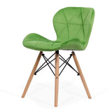 Scaun living catifea buretat cadru lemn fag BUC241V Flare