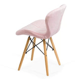 Scaun living catifea buretat cadru lemn fag BUC241V Flare