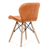 Scaun living catifea buretat cadru lemn fag BUC241V Flare