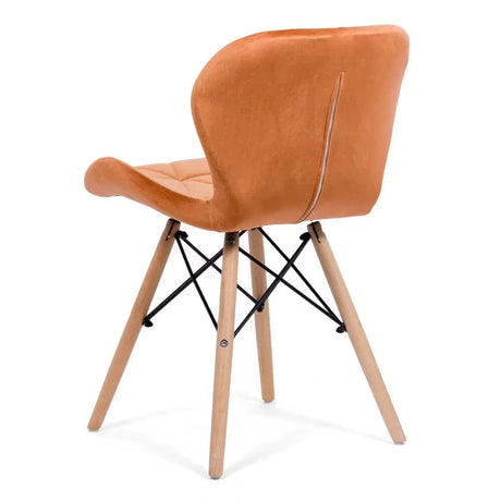 Scaun living catifea buretat cadru lemn fag BUC241V Flare