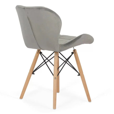 Scaun living catifea buretat cadru lemn fag BUC241V Flare