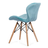 Scaun living catifea buretat cadru lemn fag BUC241V Flare