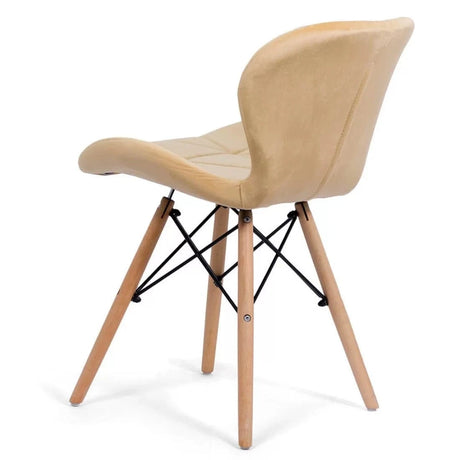 Scaun living catifea buretat cadru lemn fag BUC241V Flare