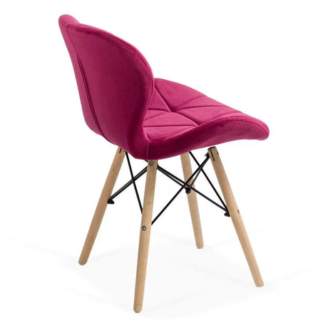 Scaun living catifea buretat cadru lemn fag BUC241V Flare