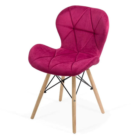 Scaun living catifea buretat cadru lemn fag BUC241V Flare
