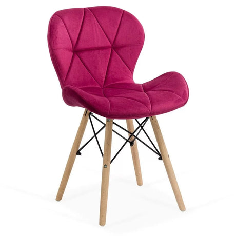Scaun living catifea buretat cadru lemn fag BUC241V Flare VISINIU