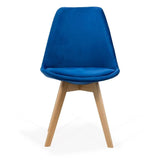 Scaun living catifea buretat cadru lemn fag BUC242V Iceland