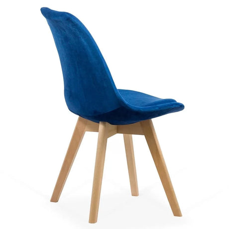 Scaun living catifea buretat cadru lemn fag BUC242V Iceland