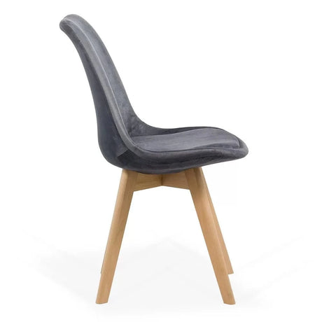 Scaun living catifea buretat cadru lemn fag BUC242V Iceland