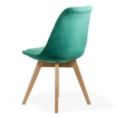 Scaun living catifea buretat cadru lemn fag BUC242V Iceland