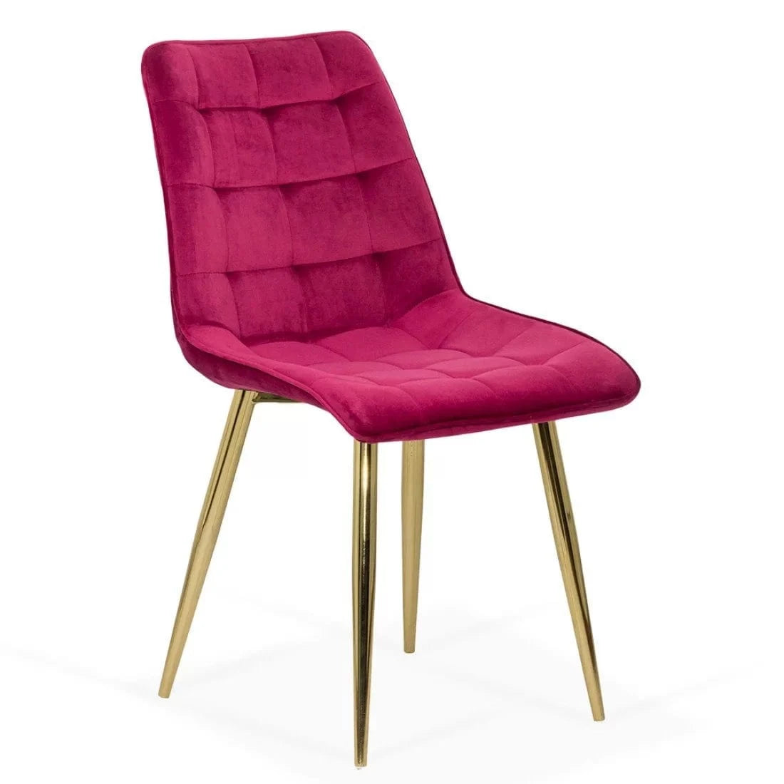 Scaun living catifea buretat cadru metalic auriu BUC252 Gold VISINIU