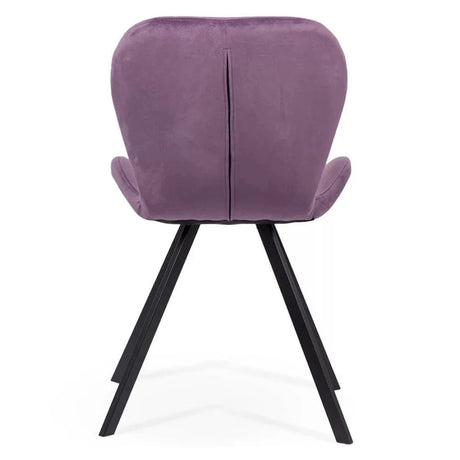 Scaun living catifea buretat cadru metalic negru BUC248 Roi