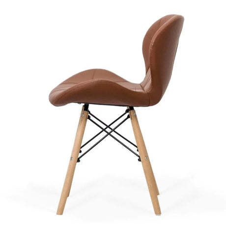 Scaun living piele buretat cadru lemn fag BUC 241 Lotus