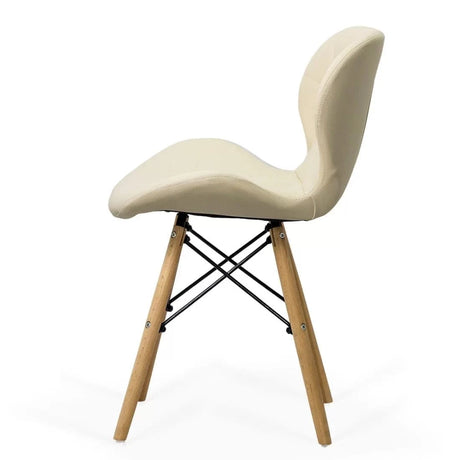 Scaun living piele buretat cadru lemn fag BUC 241 Lotus