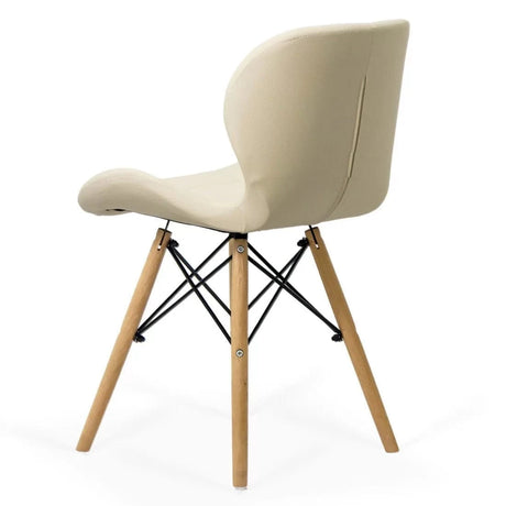 Scaun living piele buretat cadru lemn fag BUC 241 Lotus