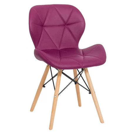 Scaun living piele buretat cadru lemn fag BUC 241 Lotus MOV