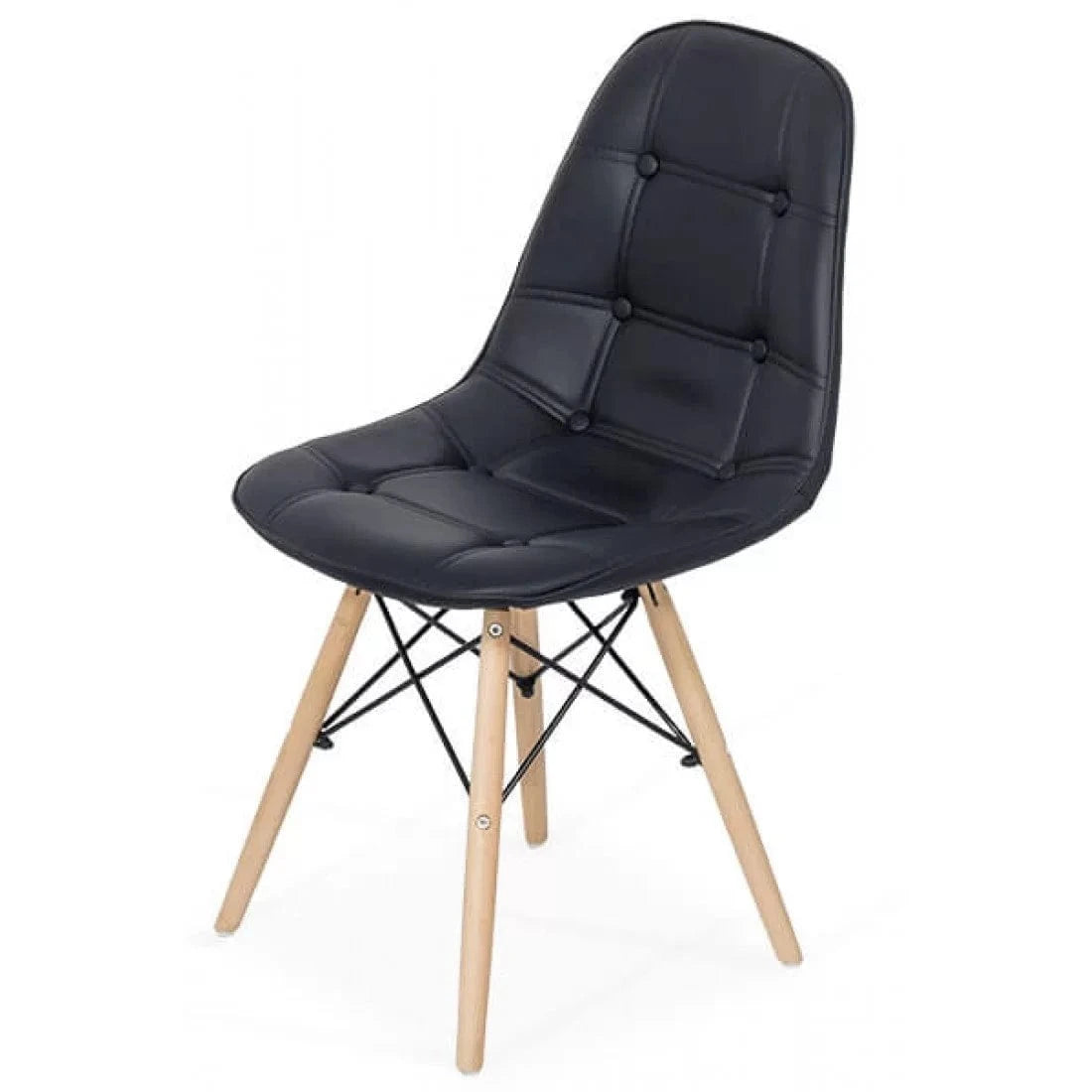 Scaun living piele buretat cadru lemn fag BUC232 Mediterana
