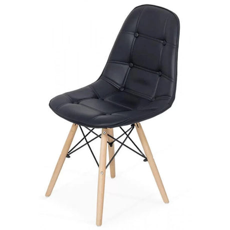 Scaun living piele buretat cadru lemn fag BUC232 Mediterana