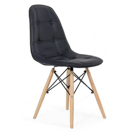 Scaun living piele buretat cadru lemn fag BUC232 Mediterana