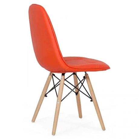 Scaun living piele buretat cadru lemn fag BUC232 Mediterana