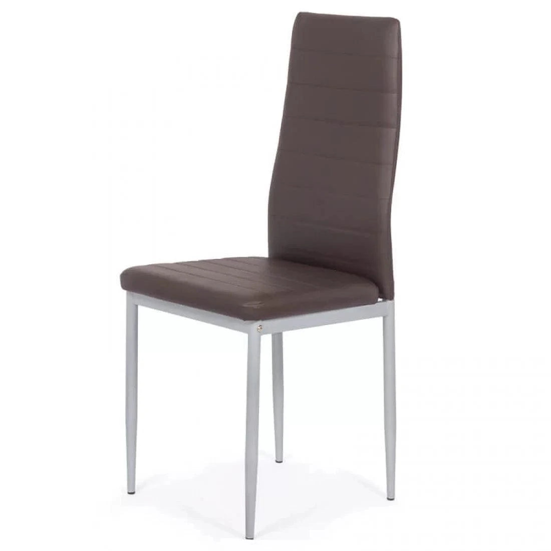Scaun living piele buretat cadru metalic gri BUC263 Trendy