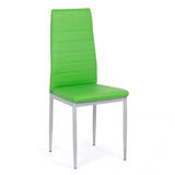 Scaun living piele buretat cadru metalic gri BUC263 Trendy VERDE DESCHIS