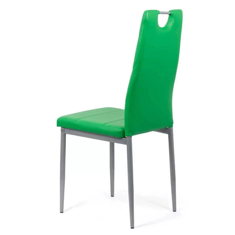 Scaun living piele buretat cadru metalic gri BUC264 Weekend