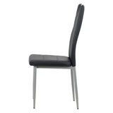Scaun living piele buretat cadru metalic gri BUC264 Weekend