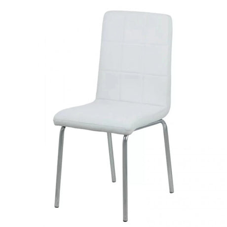 Scaun living piele buretat cadru otel cromat BUC230 Garden