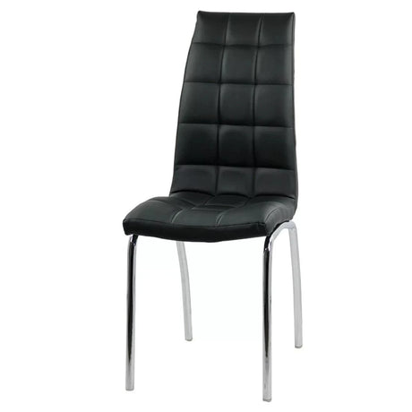 Scaun living piele buretat cadru otel cromat BUC231 Vegas